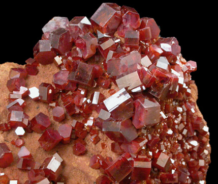 Vanadinite from Mibladen, Haute Moulouya Basin, Zeida-Aouli-Mibladen belt, Midelt Province, Morocco