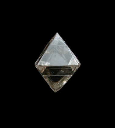 Diamond (0.51 carat octahedral crystal) from Mirny, Republic of Sakha (Yakutia), Siberia, Russia