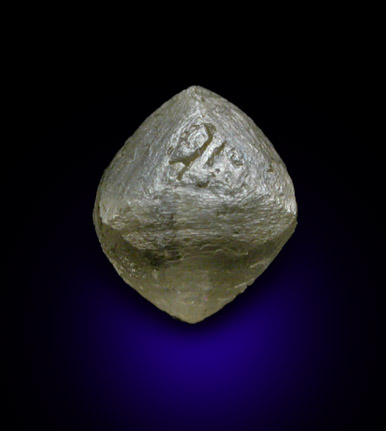 Diamond (0.98 carat octahedral crystal) from Mwadui, Shinyanga, Tanzania