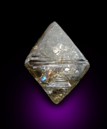 Diamond (1.93 carat octahedral crystal) from Ekati Mine, Point Lake, Northwest Territories, Canada
