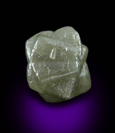 Diamond (3.70 penetration twin crystals) from Mbuji-Mayi (Miba), Democratic Republic of the Congo