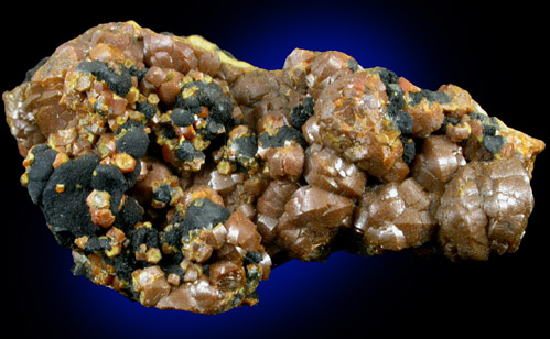 Mimetite var. Campylite with Coronadite from Dry Gill Mine, Caldbeck Fells, Cumbria, England