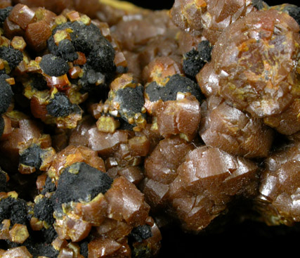 Mimetite var. Campylite with Coronadite from Dry Gill Mine, Caldbeck Fells, Cumbria, England