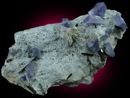 Benitoite from Benitoite Gem Mine, San Benito County, California (Type Locality for Benitoite)