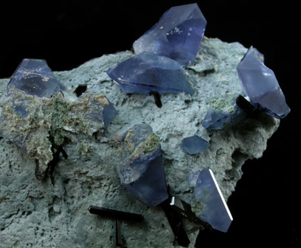 Benitoite from Benitoite Gem Mine, San Benito County, California (Type Locality for Benitoite)