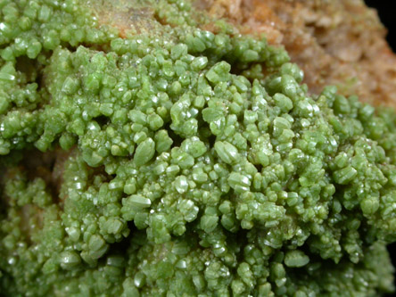 Mimetite from Driggith Mine (continuation of Roughton Gill vein), Caldbeck Fells, Cumbria, England