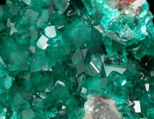 Dioptase on Dolomite from Tsumeb Mine, Otavi-Bergland District, Oshikoto, Namibia