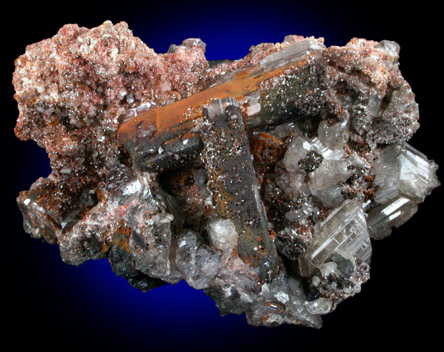 Cerussite with Heterogenite from Tsumeb Mine, Otavi-Bergland District, Oshikoto, Namibia