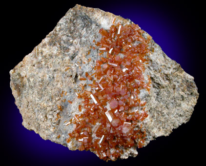 Vanadinite from Old Yuma Mine, west of Tucson, Pima County, Arizona