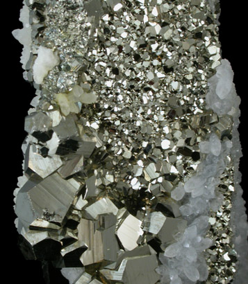 Pyrite and Quartz from Huaron District, Cerro de Pasco Province, Pasco Department, Peru