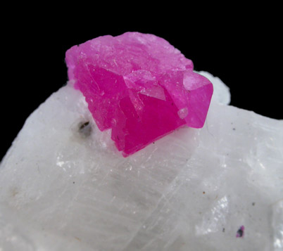 Spinel in Marble from Mogok District, 115 km NNE of Mandalay, Mandalay Division, Myanmar (Burma)