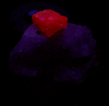 Spinel in Marble from Mogok District, 115 km NNE of Mandalay, Mandalay Division, Myanmar (Burma)