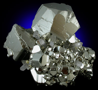 Pyrite with Quartz from Quiruvilca District, Santiago de Chuco Province, La Libertad Department, Peru