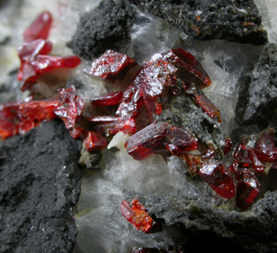 Realgar from Getchell Mine, Humboldt County, Nevada