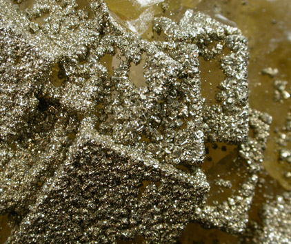Fluorite with Pyrite from Moscona Mine, Villabona District, Asturias, Spain
