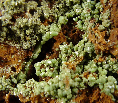 Pyromorphite from Caldbeck Fells, Cumberland, England