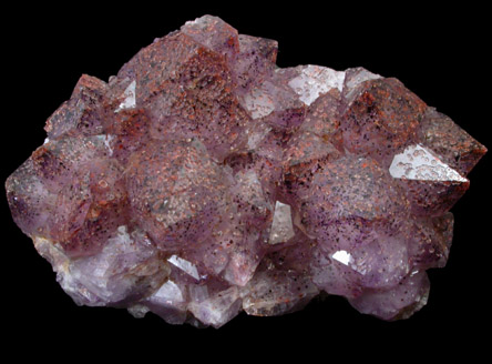 Quartz var. Amethyst with Hematite from Thunder Bay, Ontario, Canada