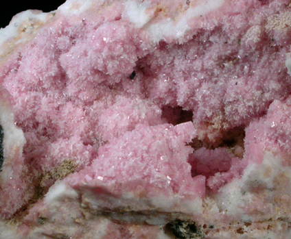 Rhodochrosite with Quartz, Sphalerite from Santa Rita Mine, Morococha District, Yauli Province, Lima Department, Peru