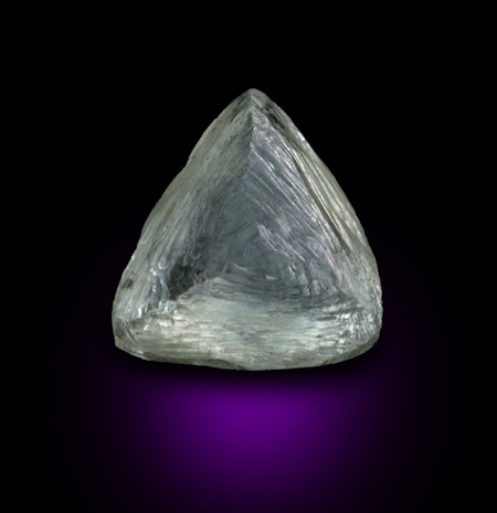 Diamond (0.83 carat macle, twinned crystal) from Free State (formerly Orange Free State), South Africa