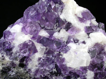 Fluorite in Calcite from Mount Pleasant Mills Quarry, Snyder County, Pennsylvania