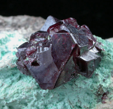 Cuprite on Chrysocolla from Mashamba West Mine, 13 km west of Kolwezi, Katanga Copperbelt, Lualaba Province, Democratic Republic of the Congo