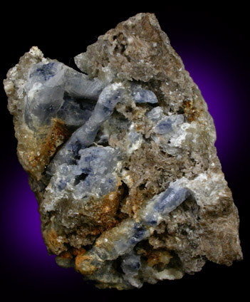 Corundum var. Sapphire from Lime Crest Quarry (Limecrest), Sussex Mills, 4.5 km northwest of Sparta, Sussex County, New Jersey