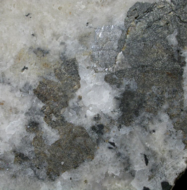 Silver, Acanthite in Calcite from Cobalt District, Ontario, Canada