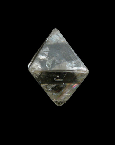 Diamond (0.42 carat octahedral crystal) from Udachnaya Mine, Republic of Sakha (Yakutia), Siberia, Russia