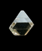 Diamond (0.42 carat octahedral crystal) from Udachnaya Mine, Republic of Sakha (Yakutia), Siberia, Russia