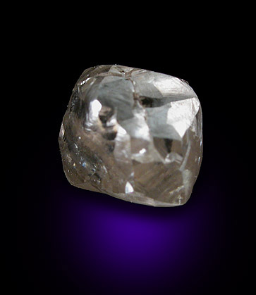 Diamond (0.88 carat dodecahedral crystal) from Premier Mine, Guateng Province (formerly Transvaal), South Africa