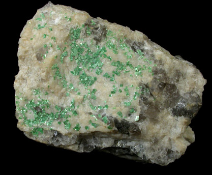 Torbernite from Spruce Pine, Mitchell County, North Carolina