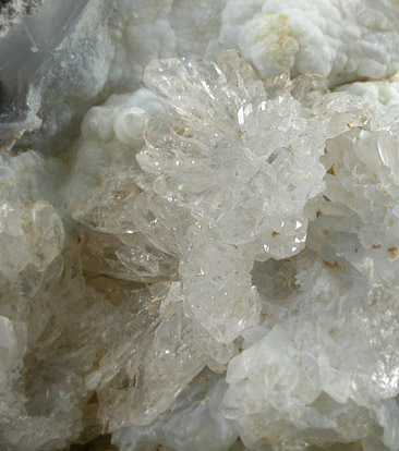 Quartz Geode with Calcite from Iowa