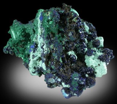 Azurite and Malachite from Bisbee, Warren District, Cochise County, Arizona