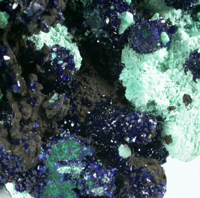 Azurite and Malachite from Bisbee, Warren District, Cochise County, Arizona