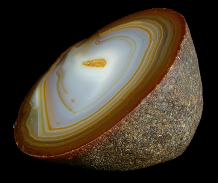 Quartz var. Banded Agate from Rio Grande do Sul, Brazil