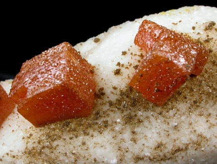 Wulfenite with Calcite from Erupcion/Ahumada Mine, Sierra de Los Lamentos, Chihuahua, Mexico