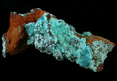 Aurichalcite and Calcite from Mina Ojuela, Mapimi, Durango, Mexico