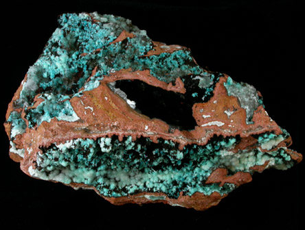 Aurichalcite and Calcite from Mina Ojuela, Mapimi, Durango, Mexico