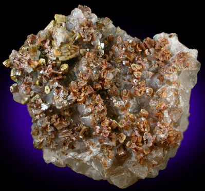 Vanadinite and Calcite from Apex Mine, San Carlos, Manuel Benavides, Chihuahua, Mexico