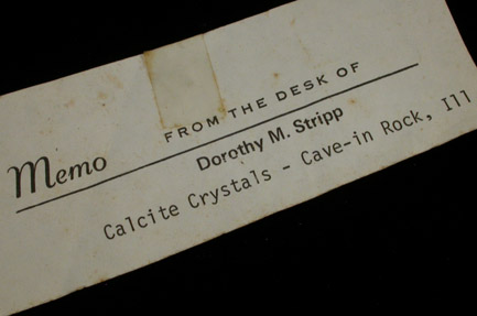 Calcite from Cave-in-Rock District, Hardin County, Illinois