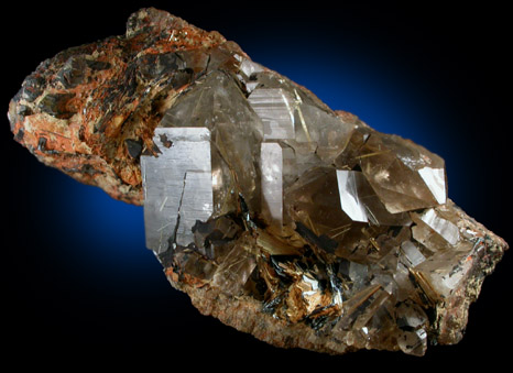 Hematite, Rutile, Smoky Quartz from Minas Gerais, Brazil