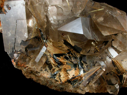 Hematite, Rutile, Smoky Quartz from Minas Gerais, Brazil