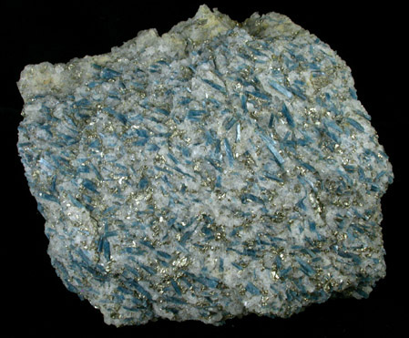 Kyanite with Pyrite from Cullen, Charlotte County, Virginia