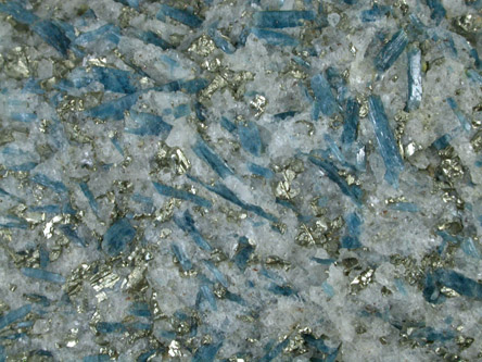 Kyanite with Pyrite from Cullen, Charlotte County, Virginia