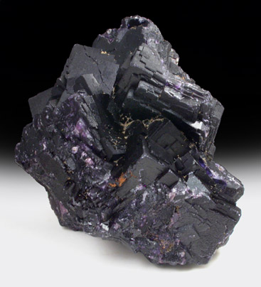 Fluorite var. Blue John from Mam Tor Road above Treak Cliff Tavern, Castleton, Derbyshire, England