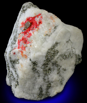 Sphalerite, Tetrahedrite var. Binnite, Realgar, Pyrite from Binnental, Valais, Switzerland