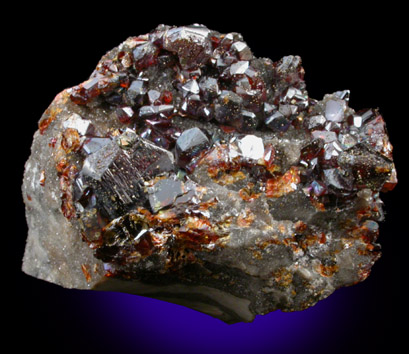 Sphalerite with Pyrite and Quartz from Galena, Cherokee County, Kansas