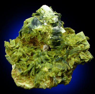 Autunite from Daybreak Mine, 4 km WNW of Day Mountain, Spokane County, Washington
