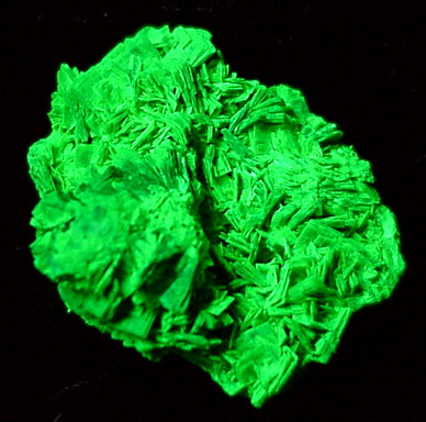 Autunite from Daybreak Mine, 4 km WNW of Day Mountain, Spokane County, Washington