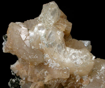 Heulandite-Ca, Chabazite, Calcite from Prospect Park Quarry, Prospect Park, Passaic County, New Jersey